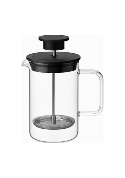 French Press, 0,40 L Cam Kahve Ve Çay Demliği, Borosilikat Cam, Bpa İçermez, Isıya Dayanıklı, Bulaşık Makinesi Uyumlu Açık Bej