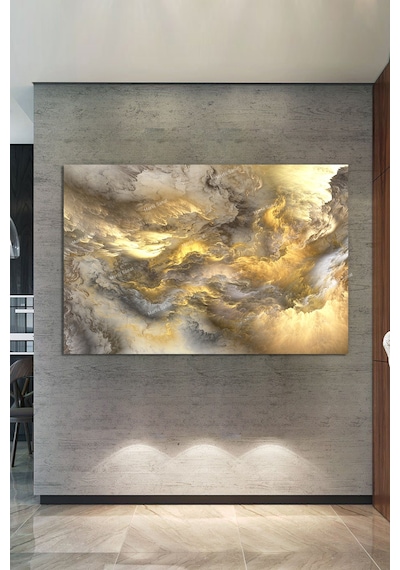 Soyut Sanatsal Kanvas Tablo Renk Ve Işık Dekoratif Tablo 120 x 80