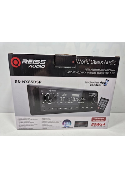Reiss Oto Teyp Reiss Rs-mx85dsp 4x50w 3 Amfi Çıkışlı , App Kontrollü Tesisat Teybi