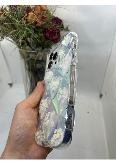 Apple Uyumlu iPhone 15 Pro Max Hologram Puffer Kılıf Cd