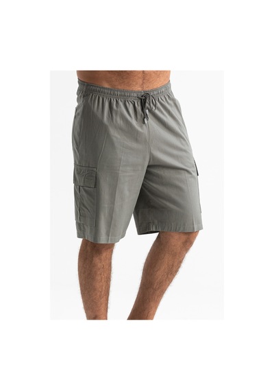 Eliş Şile Bezi Gabardin Lastikli Erkek Şort Haki Hk - 2Xl Haki