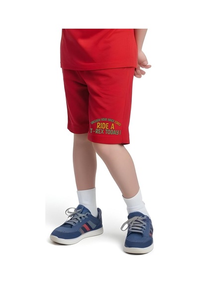 Fyk Kids Erkek Çocuk Tişört-şort Trex Today Baskılı Alt-üst Takım Kırmızı Fyk Kids Erkek Çocuk Tişört-şort Trex Today Baskılı Alt-üst Takım Kırmızı