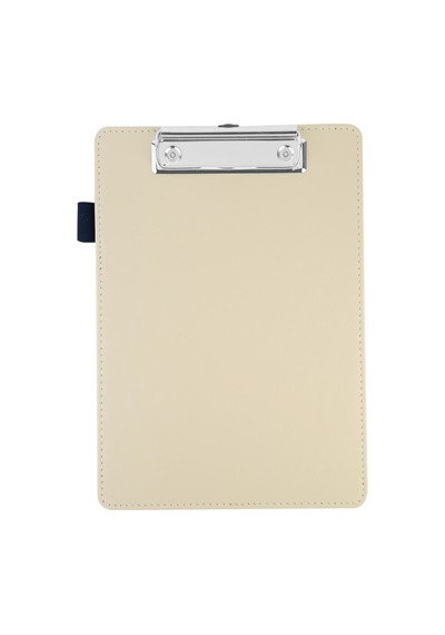 Sekreterlik,a5 Küçük Boy,kapaksız,a5 Clipboard Vegan Suni Deri,17,5x24,5 Cm.,bej