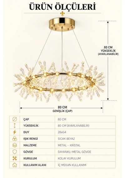 Modern Premium Gold Sarkıt Avize Dekoratif Halka Tasarım Lüks Salon Avize 28xg4