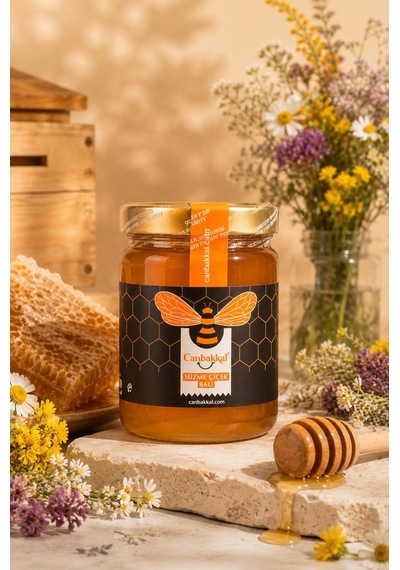 Canbakkal Süzme Çiçek Balı 850 Gram Doğal, Katkısız Çiçek Balı