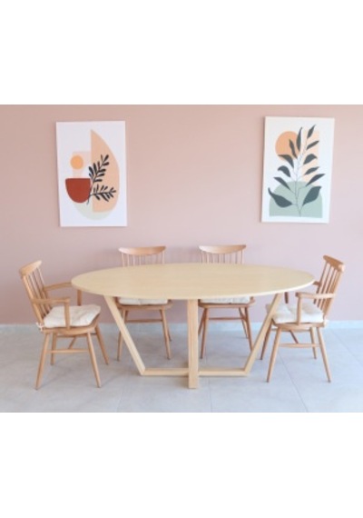 Oval Yemek Masası, Modern ÇAM KAPLAMA Yemek Masası, Toplantı Masa