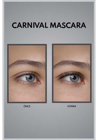 Note Carnival Yoğun Hacim Ve Uzatma Etkili Maskara Siyah