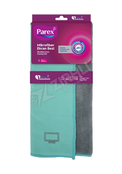 2 Adet Parex Mikrofiber Ekran Bezi Tekli