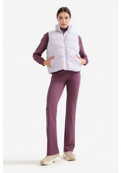 Defacto Defactofit Su İtici Regular Fit Fermuarlı Sporcu Su Geçirmez Şişme Yelek E9209ax25aupr40 Mor