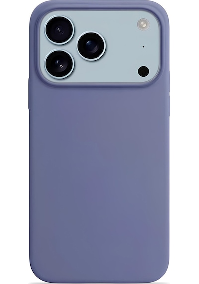 Apple Uyumlu iPhone 17 Pro Max Soft Touch Lansman Silikon Kılıf Lavanta Grisi
