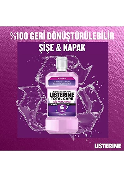 Listerine Total Care Hafif Naneli Florürlü Günlük Ağız Bakım Ürünü 1 X 500 Ml