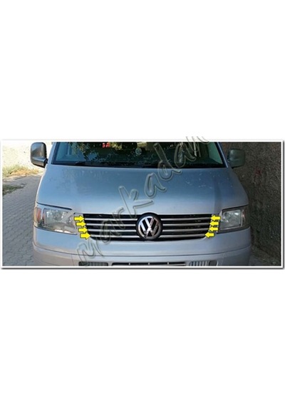 Db Chrome Vw T5 Transporter Ön Panjur Nikelajı 2003-2010 8 Parça