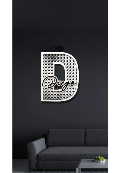 Dekoratif Rattan Desenli İsimli Kapı Ve Duvar Süsü