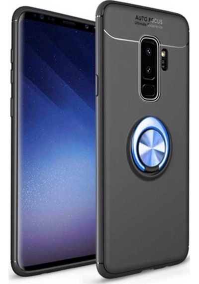 Samsung Galaxy Uyumlu S9 Plus Kilif Yüzüklü Tam Korumali Silikon Kapak 417336765