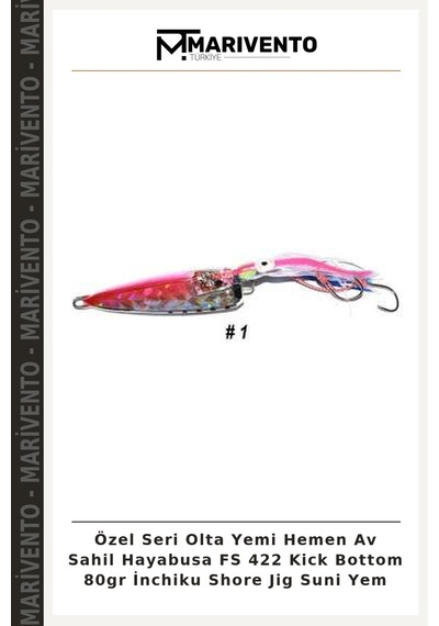 Özel Seri Olta Yemi Hemen Av Sahil Hayabusa Fs 422 Kick Bottom 80gr İnchiku Shore Jig Suni Yem