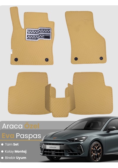 Cupra Leon 2024-2025 Uyumlu Eva Paspas Tam Set Araca Özel,su Geçirmez,kolay Montaj