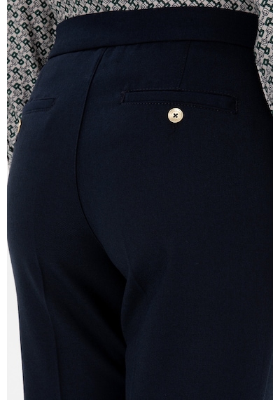 U.S. Polo Assn. Kadın Lacivert Carrot High Waist Fit Kanvas Pantolon 50309266-VR033