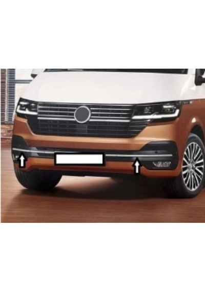 Volkswagen Transporter Uyumlu 45297 Ön Tampon Çıtası Paslanmaz Çelik -2019 Parça