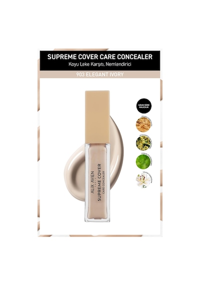 Alix Avien Kalıcı Nemlendirici Hücre Onarıcı Leke Karşıtı Kapatıcı Supreme Cover Concealer 903 Elegant Ivory