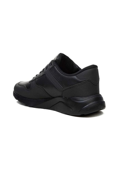 Luttoon 4039-24 Deri Anatomik Hafıza Taban Kadın Sneaker Siyah Füme Siyah