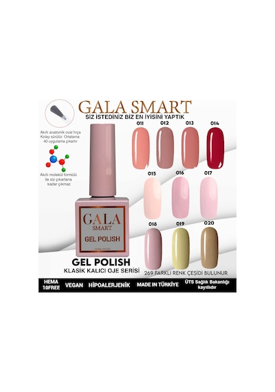 Gala Smart Classic Kalıcı Oje 10 Mle No:022