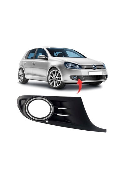 Vw Golf 6 Sağ Sis Kapağı Sisli Nikelajlı 2009-2013 5K0853666