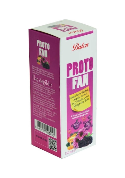 Protofan Kara Mürver Propolis Ekstratlı C Vitaminli Takviye Edici Gıda 150 Ml