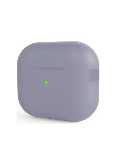 Apple Uyumlu AirPods Pro 2 Kılıfı Silikon Kılıf Şarj Bölümü Tıpalı Soft Yumuşak Kablosuz Şarj Destek Lavendery Gray