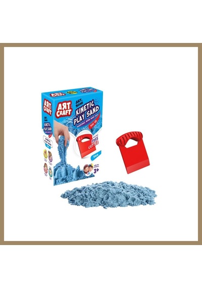 Bezos 03686 Nessiworld Aksesuarlı Mavi Kinetik Oyun Kumu 500 Gr 22