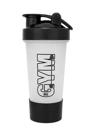 Gym Smart Shaker 550 Ml Ölçekli Ve Sızdırmaz Kapaklı Saklama Hazneli Protein Shaker Şeffaf