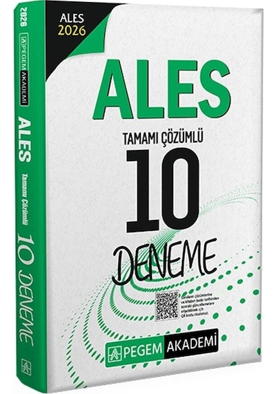 Pegem 2026 Ales 10 Deneme Çözümlü Pegem Akademi Yayınları