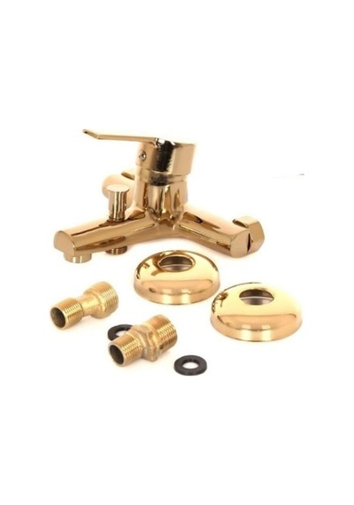 Modern Tasarımlarıyla Gold Banyo Bataryası Krom