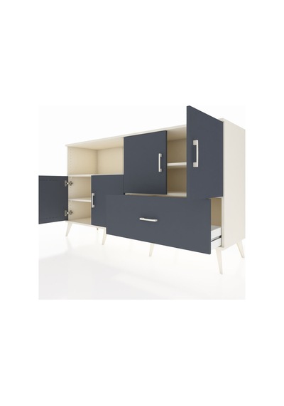 Hyperion Konsol 4 Raflı Tek Çekmeceli 4 Kapaklı 176x44x99 Aytaşı- Aytaşı-antrasit Hyperion Konsol 4 Raflı Tek Çekmeceli 4 Kapaklı 176x44x99 Aytaşı- Aytaşı-antrasit