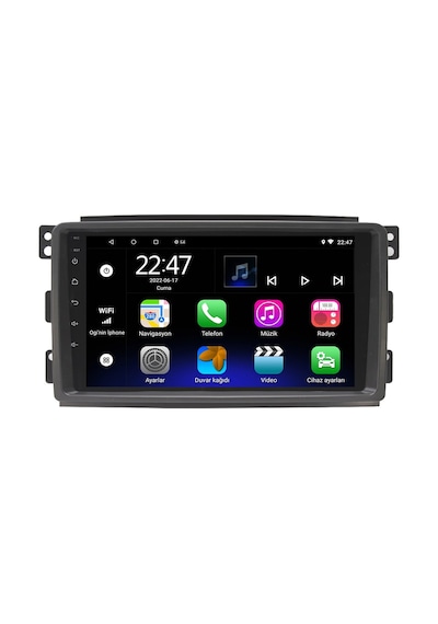 Celali Tuning Mercedes Smart Fortwo 2011-2017 Android 12 Carplay Navigasyon Multimedya - 2gb Ram 32gb Hdd