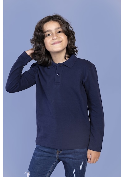 Toontoy Kids Toontoy Unisex Çocuk Polo Yaka Tişört Lacivert