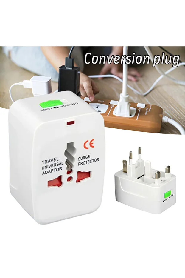 +150 Ülke Üniversal Seyahat Abd İngiltere Ab Dönüştürücü Uluslararası Fiş Adaptörü Dünya Seyahat Ac Güç Şarj Adaptörü