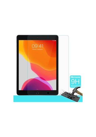 Apple İpad 10.2&apos &apos 7. Nesil A2197-a2200-a2198 Temperli Cam Ekran Koruyucu İpad 10.2 İle Uyumlu Ekran Koruyucu - Şeffaf