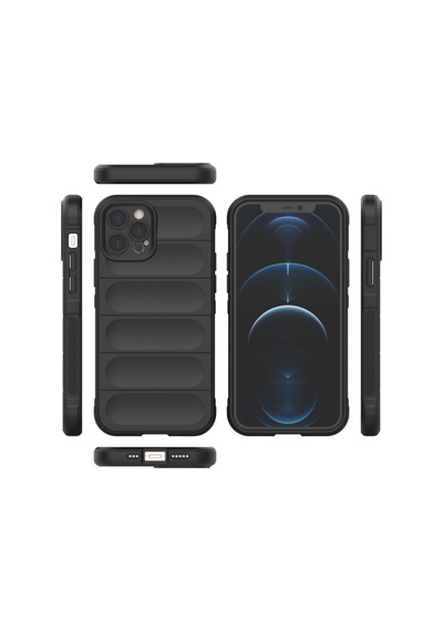 Apple iPhone Uyumlu  12 Pro Kılıf Optimum Silikon -  Siyah