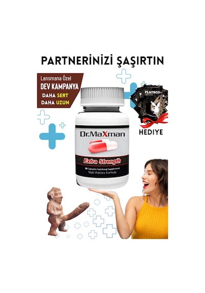 Dr.maxman Sertleştiricili Geciktiricili Büyütücülü Etkili Erkek Performans Arttırıcılı Set