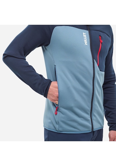 Millet Seneca Fl Hd Erkek Kapşonlu Polar Ceket Tam Fermuar Mıv10336 N9302 Çok Renkli