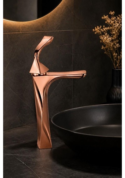 Fexo Uzun Lavabo Bataryası Parlak Rose
