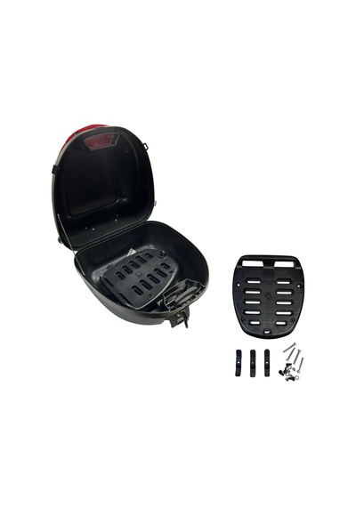 Motosiklet Arka Çanta 35 Lt Siyah Sırt Dayamalı