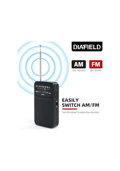 Lexroo Ht-263 Taşınabilir Am/fm Radyo Küçük Boy Cep Radyosu Pilli Radyo Knstar K-263