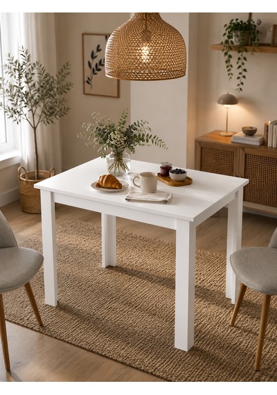 Yemek Masası Mutfak Masası 4 Kişilik Masa Çalışma Balkon Masası Namur Beyaz - Beyaz Yemek Masası Mutfak Masası 4 Kişilik Masa Çalışma Balkon Masası Namur Beyaz - Beyaz