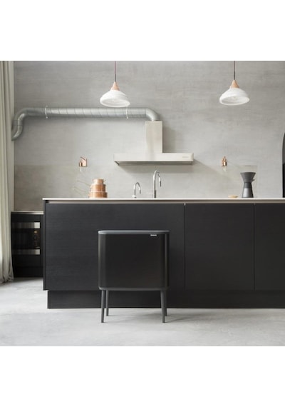 Brabantia Çöp Kutusu 36 Lt Dokunmatik Bo Touch Mat Siyah 315824 Siyah