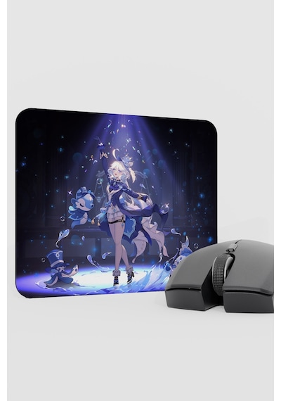 Furina Genshin Impact Anime Gacha V5 - 22x18 Gaming Mouse Pad Fare Altlığı