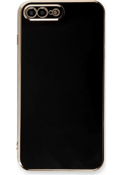 Newface Apple iPhone Uyumlu 7 Plus Kılıf Volet Silikon - Siyah