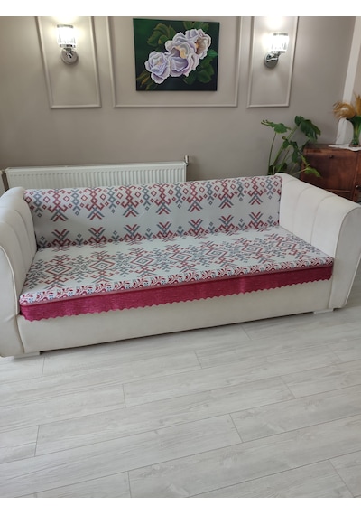 Koltuk Örtüsü Kaymaz Kilim Kırmızı