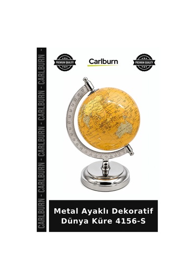 Özel Üretim Ofis Çalışma Masası Hediyelik Aksesuar Metal Ayaklı Dekoratif Dünya Küre 4156-s