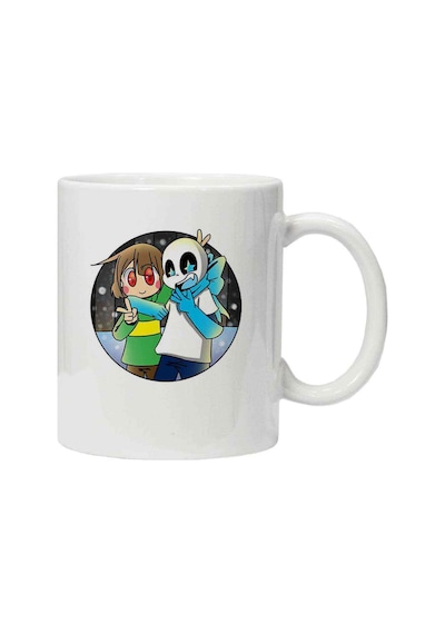 Kupa Bardak Undertale Skull Sans Os
